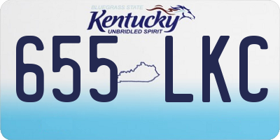KY license plate 655LKC