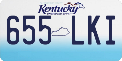 KY license plate 655LKI