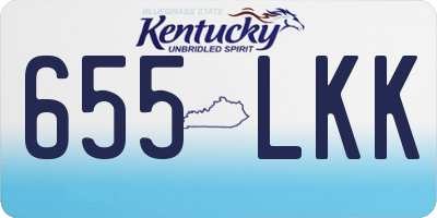 KY license plate 655LKK