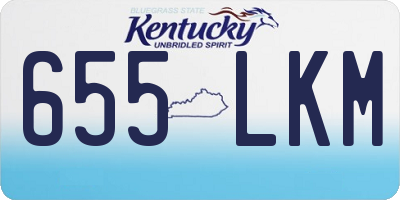 KY license plate 655LKM