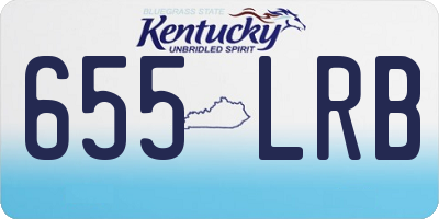 KY license plate 655LRB