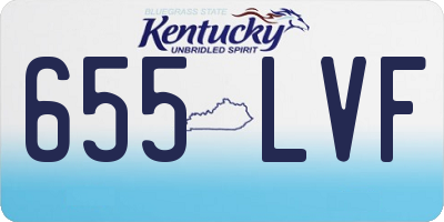 KY license plate 655LVF
