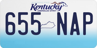 KY license plate 655NAP