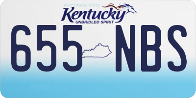 KY license plate 655NBS