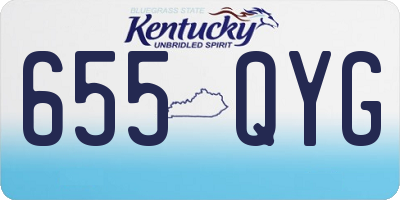 KY license plate 655QYG