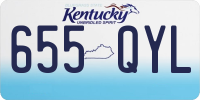 KY license plate 655QYL