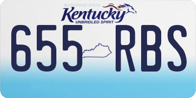 KY license plate 655RBS