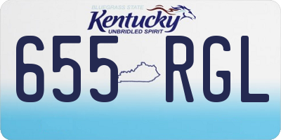 KY license plate 655RGL