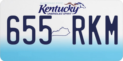 KY license plate 655RKM