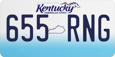 KY license plate 655RNG