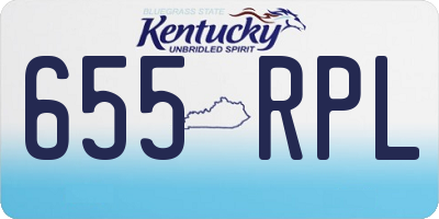 KY license plate 655RPL