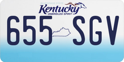 KY license plate 655SGV
