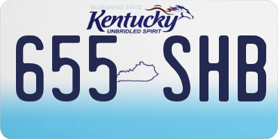 KY license plate 655SHB
