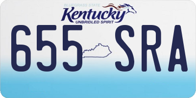 KY license plate 655SRA