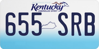 KY license plate 655SRB