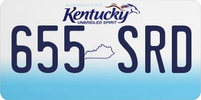 KY license plate 655SRD
