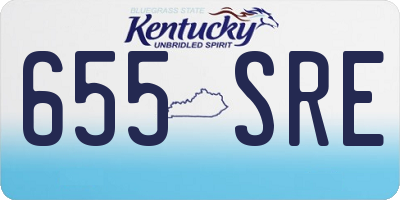 KY license plate 655SRE