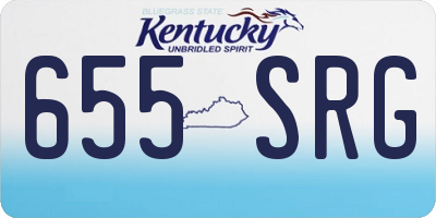 KY license plate 655SRG
