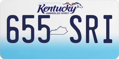 KY license plate 655SRI