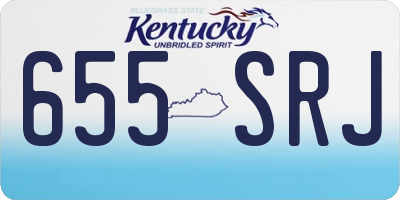 KY license plate 655SRJ