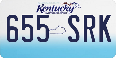 KY license plate 655SRK