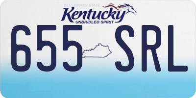 KY license plate 655SRL