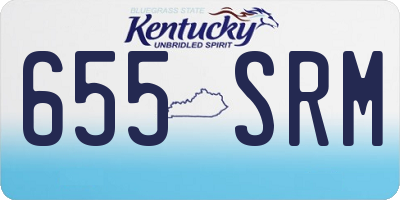 KY license plate 655SRM