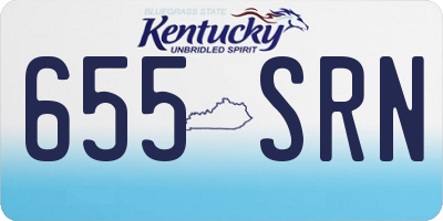 KY license plate 655SRN