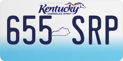 KY license plate 655SRP