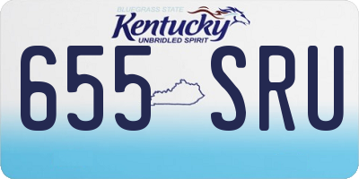 KY license plate 655SRU
