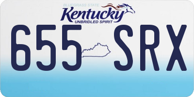 KY license plate 655SRX