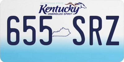 KY license plate 655SRZ