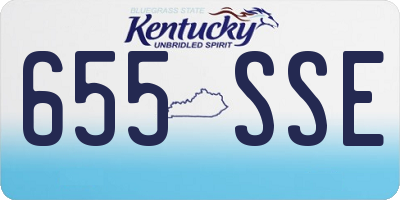 KY license plate 655SSE