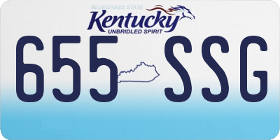 KY license plate 655SSG