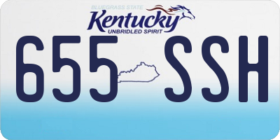 KY license plate 655SSH