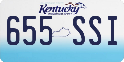 KY license plate 655SSI