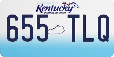 KY license plate 655TLQ