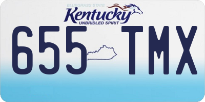 KY license plate 655TMX