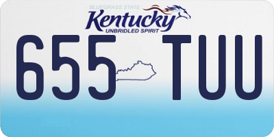 KY license plate 655TUU