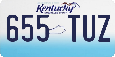 KY license plate 655TUZ