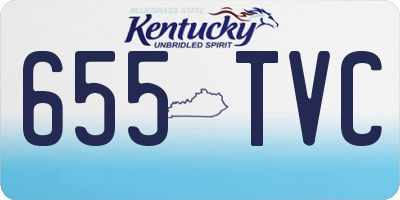 KY license plate 655TVC