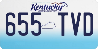 KY license plate 655TVD