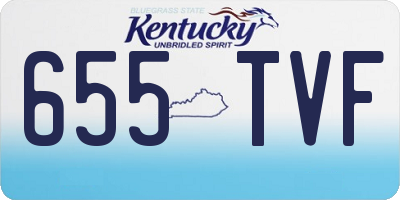 KY license plate 655TVF
