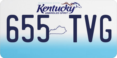 KY license plate 655TVG