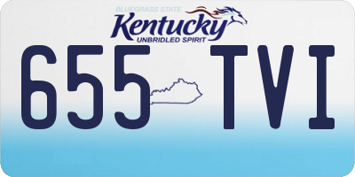 KY license plate 655TVI