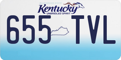KY license plate 655TVL