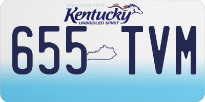 KY license plate 655TVM
