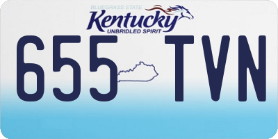 KY license plate 655TVN