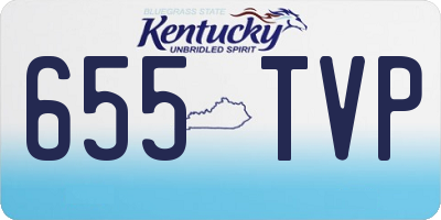 KY license plate 655TVP