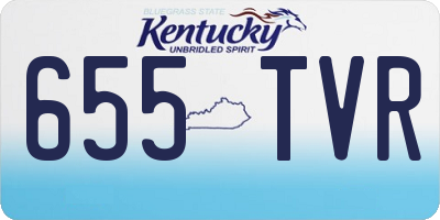 KY license plate 655TVR